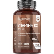 K2 MK7 200µg 1 Tablet Sehari 1 Tahun 365 Tablet 5mm K2 Menaquin Magnesium Stearate dan Gluten Dibuat