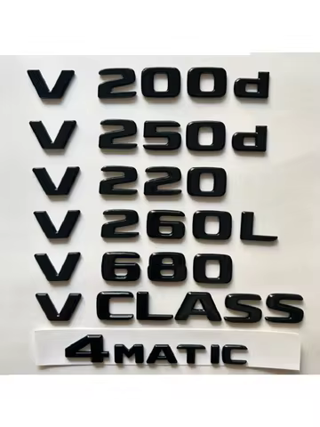 Gloss Black for Mercedes Benz V Class W447 W448 V200 V220 V250 V260 V220d V250d V220L V250L V260L Tr