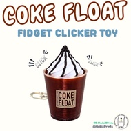 COKE FLOAT FIDGET CLICKER TOY KEYCHAIN