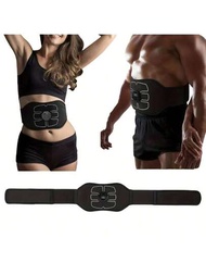 終極腹肌塑形：USB供電智能健身腰帶，配有10種模式-便攜式家用肌肉訓練器和進度追踪器