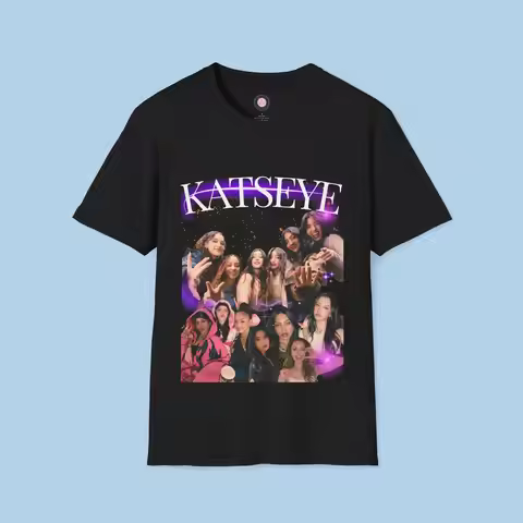 Katseye Touch graphic T-shirt Korean street style unisex girl group T-shirt men's and women's childr