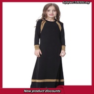 Mum Girls Milk Silk Child Dress Robe Turkish Kids Abaya Burka Arab Ramadan Prayer Maxi Long Kaftan I