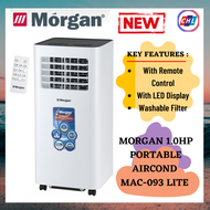 MORGAN 1.0HP PORTABLE AIRCOND WITH REMOTE CONTROL MAC-093 LITE ( READY STOCK )