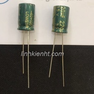 20 CAPACITORS 220UF 35V 8X12MM GREEN CAPACITOR 220UF 35V