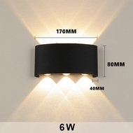 GOGEOUS โคมไฟติดผนัง led minimal โคมไฟติดผนังภาย IP65 กันน้ำ ไฟผนังภายนอก โคมไฟผนังนอก โคมไฟติดหน้าบ