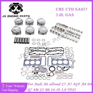 EA837 CRE CTD Engine Rebuild Kit Main Connecting Rod Bearing Piston Full Gasket Set For Audi 3.0 A6 