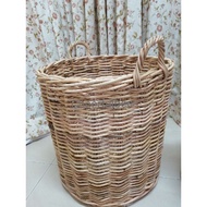 [The Rattan House] EXTRA LARGE Solid Square / Round Rattan Decorative Storage Basket Panter Bakul Ro