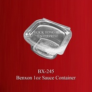 BX-245 1oz Plastic Sauce Container With Lid * Bekas Sos 1oz