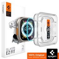 SPIGEN 2Pack Screen Protector for Apple Watch Ultra [EZ Fit] Less Time Guaranteed Alignment / Screen Protector for Apple Watch Ultra 49mm / Apple Watch Ultra 49mm Tempered Glass