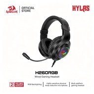 Redragon H260 Hylas Wired Gaming Headset Stereo Surround Sound Noise-Canceling Microphone Dynamic RG