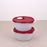 Tupperware Genuine Preservation Box 600ml800ml Microwave crystal round bowl lunch box Bento Lunch he