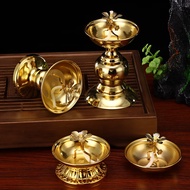 AT/9️⃣7BEST Lotus Buddha Utensils Pure Copper Alloy Butter Lamp Household Su Oil Lamp Cooking Oil Lamp Small Size Oil Di