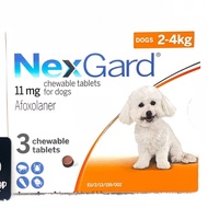 Nexgard Dog 2-4 kg Retail of Dog flea medicine