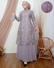 Gamis Dress Cinderella Tiga Mewah Kekinian 2023 - Gamis Pesta Pernikanan Model Stlyle Modis Kondanga