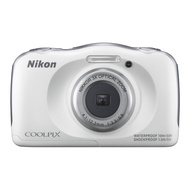 【Excellent】 Nikon S33 Waterproof Digital Camera, 13.17 Megapixels, White, S33WH