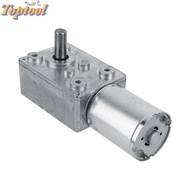 TOPTOOL Worm Gear Motor, DC 12V 62RPM 6RPM 20RPM Reduction Gear Motor, Universal High Torque Reversi
