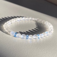 斯里蘭卡強藍光月光石手鍊