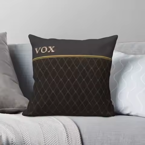 Vox AC30 Amplifier Pillowcase Polyester linen short plush zipper trim Throw pillowcase car cushion c