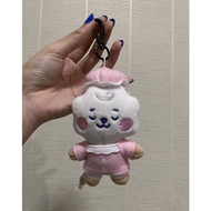 [READY PRELOVED] OFFICIAL BT21 RJ JIN BABY BAG CHARM (PLUSHIE KEYCHAIN)