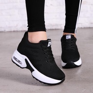 Women's fashion Sneakers Zip Wedge Hidden Heel Sport outdoor Shoes