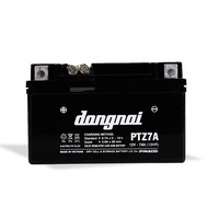 Bình acquy xe máy khô miễn bảo dưỡng Đồng Nai PTZ7A | 12V - 7Ah ắc quy xe máy honda 12v.