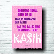 Wall Decor Rohani Pajangan Dinding quotes Alkitab Kristen