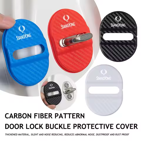 Car Latch Stop Anti Rust Waterproof Door Lock Key Buckle Panel For SsangYong Rexton Kyron Torres 202