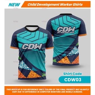 【READY STOCK】CDW Shirt Sublimation Print T-shirt | POLO Shirt