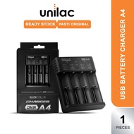 Blackcell 4-Slot DNA A4 Authentic Battery Charger - Black Cell Charger | Battery Casan 18650 4 Slots