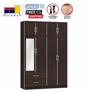 5 Feet Wardrobe Cupboard Mirror 61909 Wenge / 51908 Walnut Furniture Almari Baju Bilik 5 Kaki