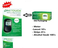 One Touch Select Plus/Select Blood Glucose Meter Free 25 Strips