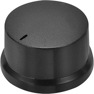 QUARKZMAN Rotary Potentiometer Knob 6mm Hole Diameter D Shaft 1.0" H x 1.8" Diameter Black Plastic V
