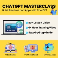 [Video Course] ChatGPT Masterclass - Build Solutions and Apps with ChatGPT