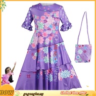 Encanto Cosplay Adult Women Isabella Mirabel Madrigal Costume Dolores Pepa Princess Dress
