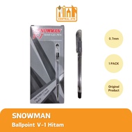 BALLPOINT BALLPEN/ SNOWMAN V-1 0.7MM PEN/ (1 PACK)