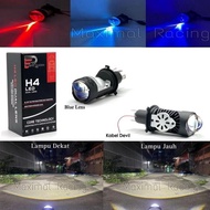 Mini Projector LED Light H4 ZE5 Epic Racing - Motorcycle Car AC/DC Hi Low Cooling Fan