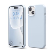 iPhone 15 6.1吋不沾紋液態矽膠手機殼 蘋果i15 韓國手機殼 握感