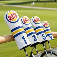 Protective Hybrid Golf Club Head Covers Set 1 3 5 X, Embroidered & Universal Fit for Golf Bag