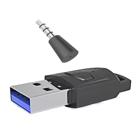 Bluetooth 5.0 Wireless Game Audio Headphone Receiver Adapter For PS4 PS5 Game Console PC USB Dongle 