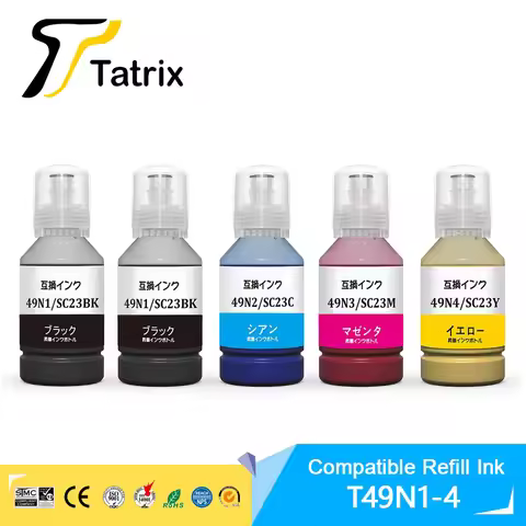 Tatrix T49N T49N1 T49N2 T49N3 T49N4 Compatible Sublimation Color Refill Ink For Epson SC-F100/F160/S