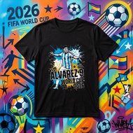 Alvarez 9 World Cup 2026 Argentina Soccer Fan T Shirt FIFA Football Championship Jersey Graphic Tee 
