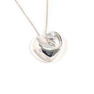 【日本直送 二手美品】Tiffany & Co. 項鍊 摺疊愛心 925銀 飾品