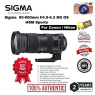 igma 60-600mm F/3.5-6.3 DG OS HSM SPORTS LENS FOR CANON/NIKON (2 years warranty)super telephoto zoom