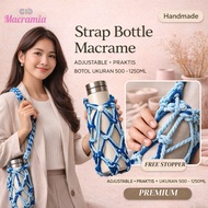 MACRAMIA Adjustable Macrame Tumbler Strap + Stopper for Tumbler 500–1250ml SB2C