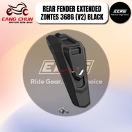 REAR FENDER EXTENDED ZONTES 368G (V2) BLACK / IMITATION CARBON