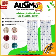 #LAH2 AUSIMO 120X220CM ❤C1B-C159❤ Langsir Semi Blackout Curtains Ready Stock In Malaysia/Door Window