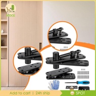 [Ihoce] Hidden Door Hinge, 360 Swing, 570 lbs Load Bearing, Pivot Hinge, Door Hinge Kit, for Secret 