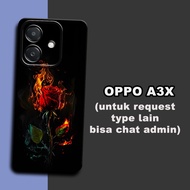 CC34 Flexible rubber softcase/ for Oppo A3X Flower Motif/case Oppo A3X Oppo A3X Oppo A3X casing Oppo