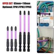 【2025-HOT】6pcs Magnetic Special Slotted Cross Screwdriver Bit for Electrician FPH1 FPH2