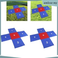 [AmlesoMY] Kids Jumping Pad Cross Shaped Gift for School Team Building Games Team Race